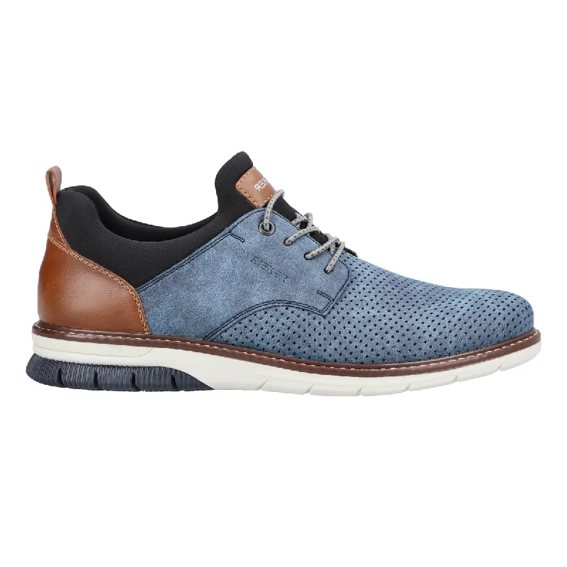 Men's Oxfords with a classic silhouette and a high - shine finishRieker Men's 14450-22 Navy