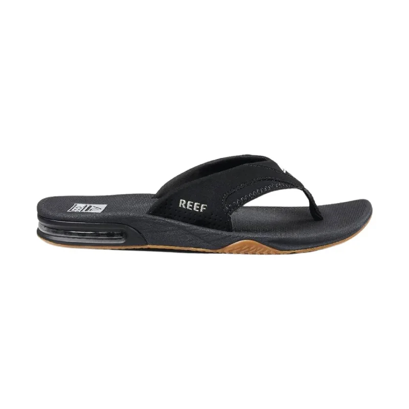 Men's sandals with a flexible sole for easy movementReef Men's Fanning Flip Flop - Black