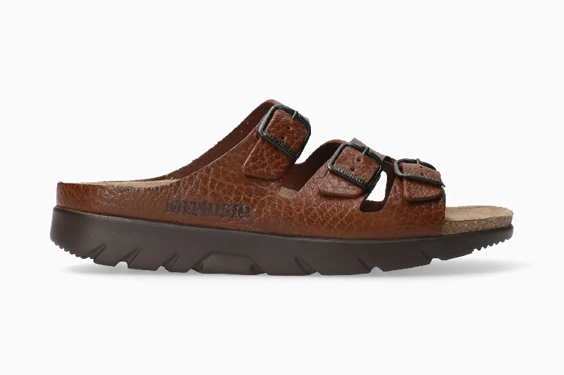 Men's sandals with a contrast stitching detailZach Fit. - Desert