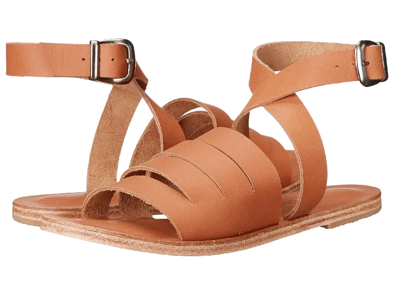 Men's sandals with a buckle closureSanta Monica Blvd - Cross Anklet Buckle Sandals | Tan