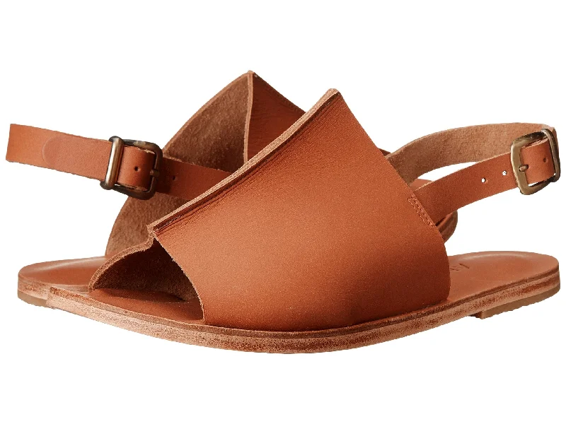 Men's leather sandals with an adjustable strapMontana Blvd - Back Strap Leather Mule | Tan