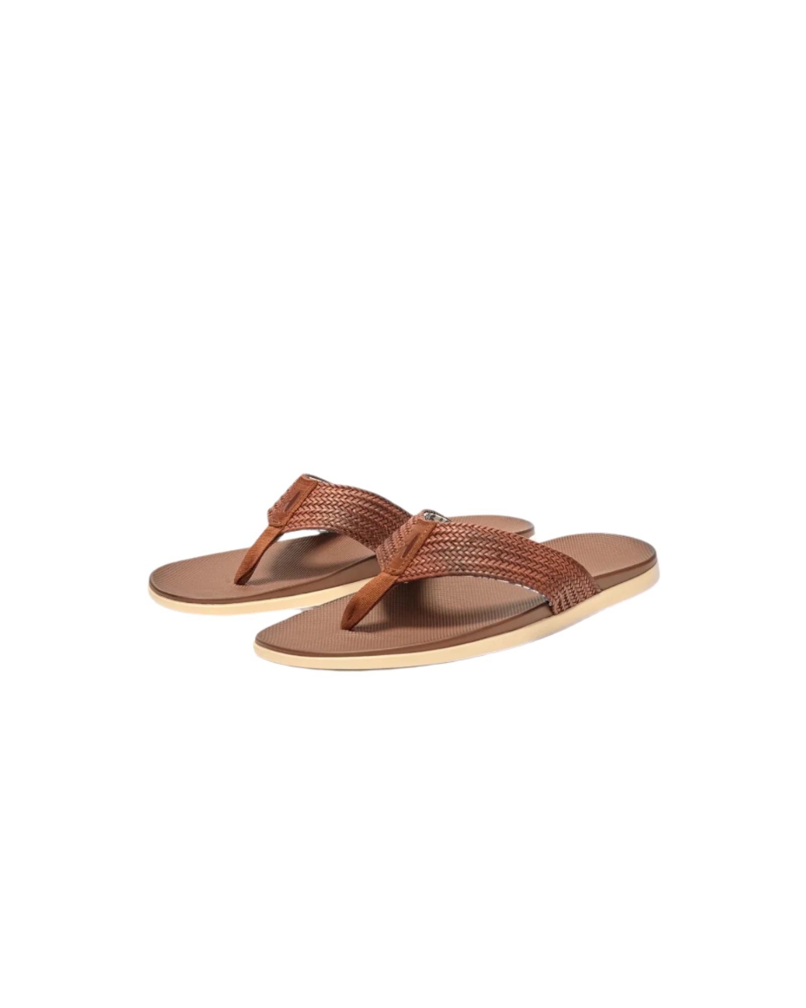 Men's leather sandals with an adjustable strapJohnnie-O Boardwalk Leather Sandals - Tan