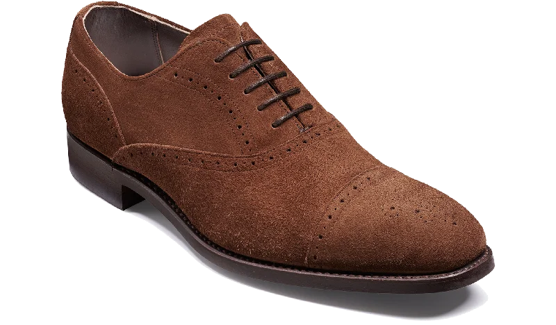 Men's Oxfords with a lace - up closure and a narrow fitTom - Castagnia Suede