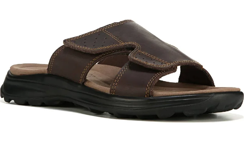 Men's sandals with a stretchy strap for a better fitTampa Brown Leather