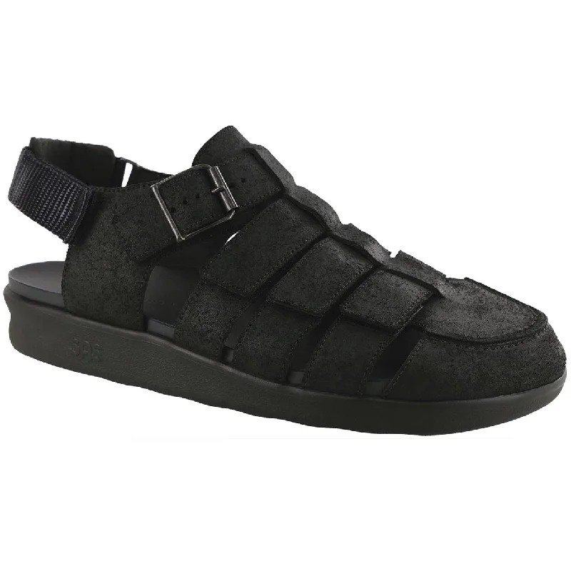 Men's sandals with a contrast stitching detailEndeavor - Iron