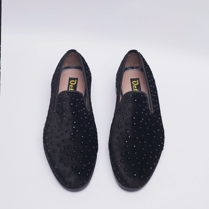 PU Velvet loafers