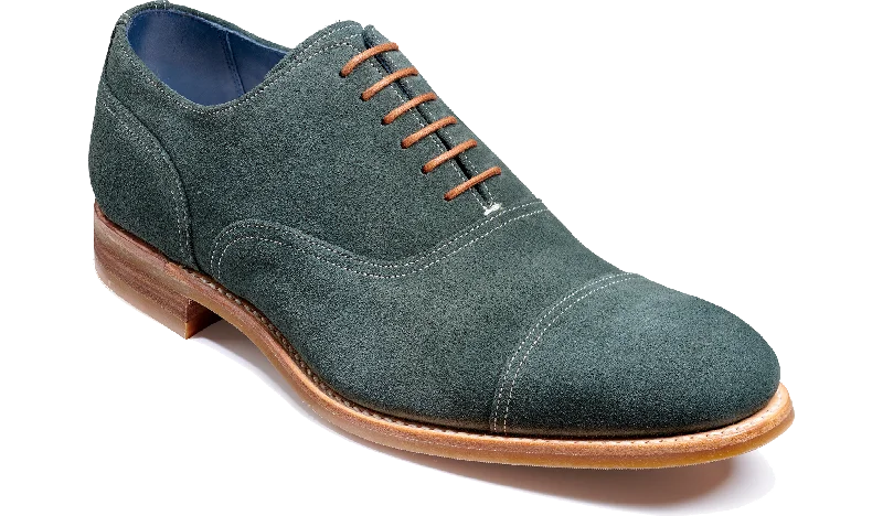 Men's Oxfords with a classic silhouette and a high - shine finishPullman - Bottle Green Suede