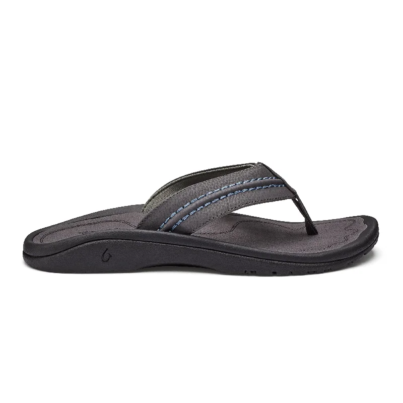 Men's sandals with a contrast stitching detailHokua - Pavement