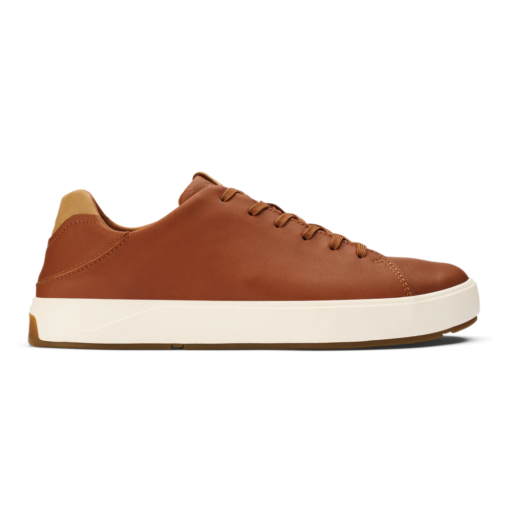 Men's Oxfords with a perforated leather strap for ventilationOlukai Men's Lae'ahi Li 'Ili - Kukui Brown