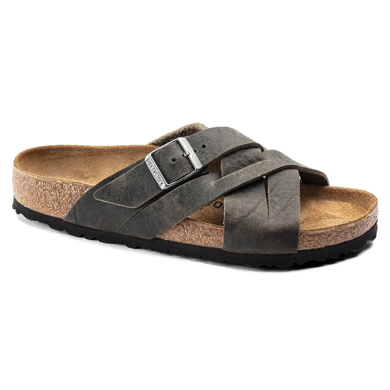 Men's sandals with a cushioned footbedBirkenstock Lugano