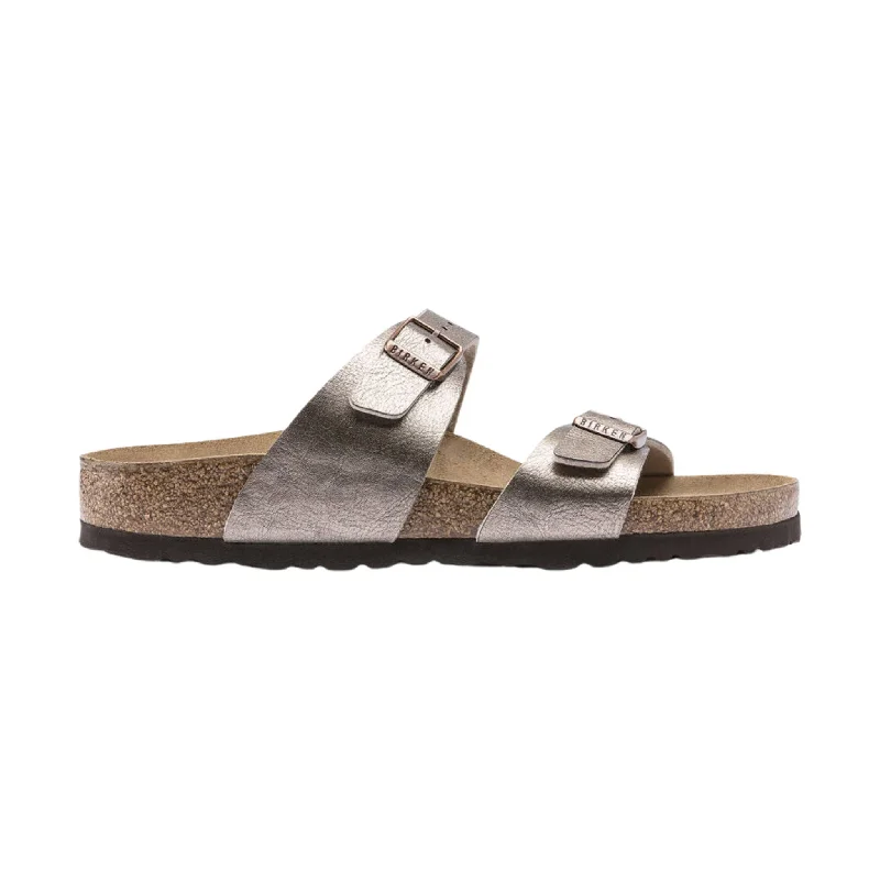 Men's sandals with a buckle closureBirkenstock Sydney Sandal - Birko Flor Graceful Taupe