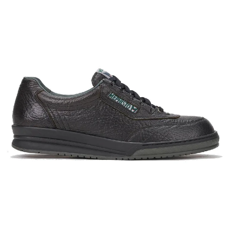 Men's Oxford shoes with a decorative inlay on the toeMephisto Men's Match Black Grain