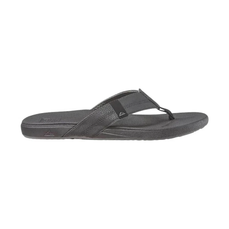 Men's sandals with a toe post designReef Men's Cushion Phantom Flip Flop - Dark Grey - ONLINE STORE CREDIT/EXCHANGE ONLY