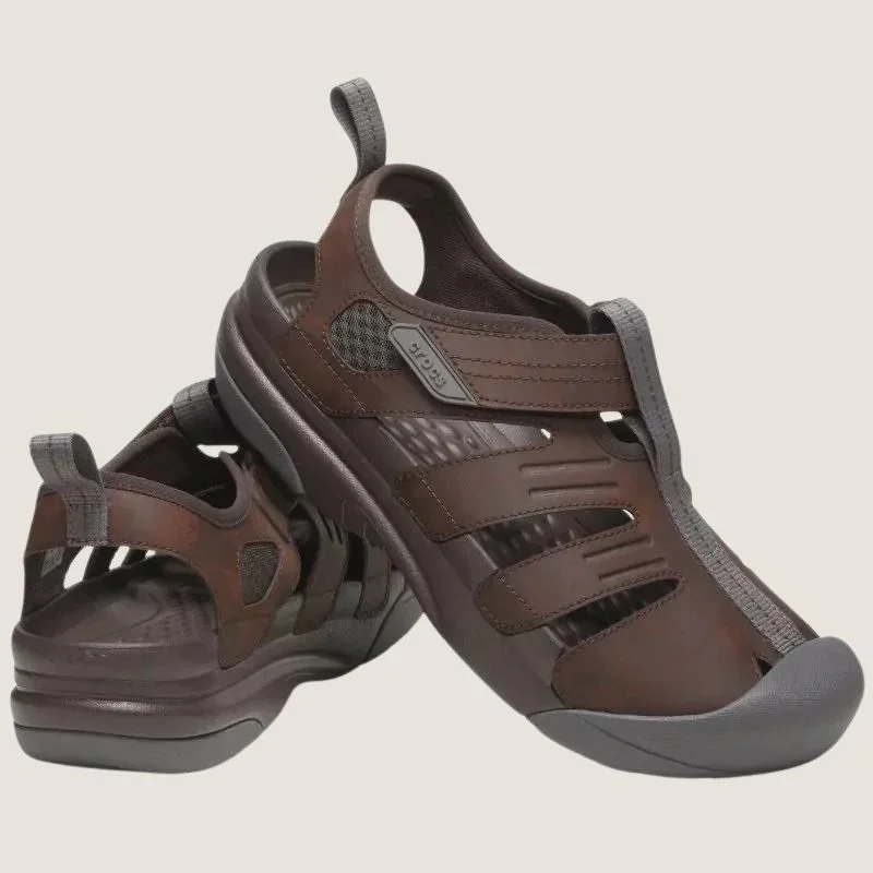 Men's sandals with a flexible sole for easy movementCrocs Yukon Fisherman Sandal