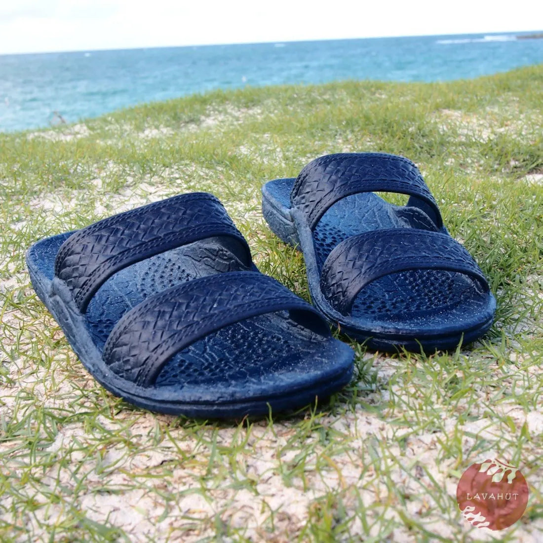 Men's sandals in a neutral color like black or brownNavy Blue Classic Jandals® - Pali Hawaii Sandals