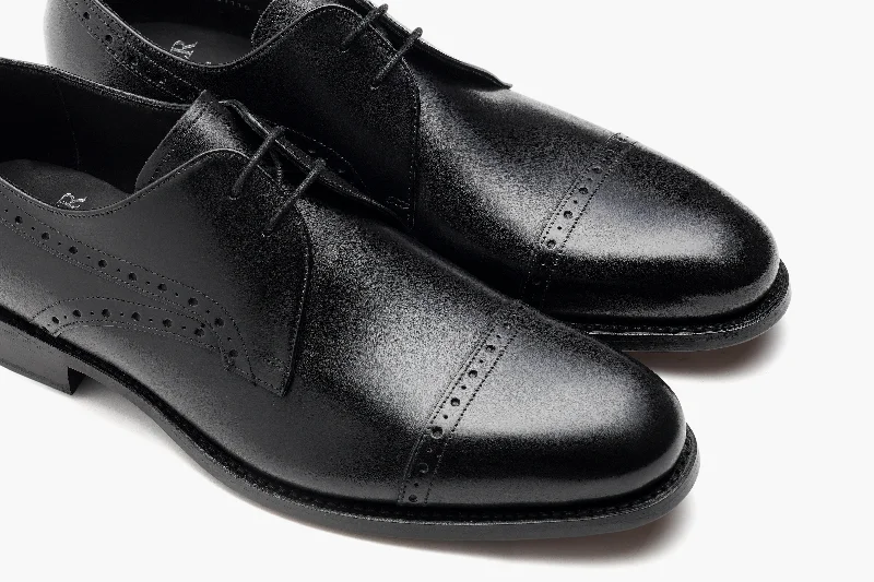 Men's Oxford shoes with a double - buckle strapEaling - Black Calf