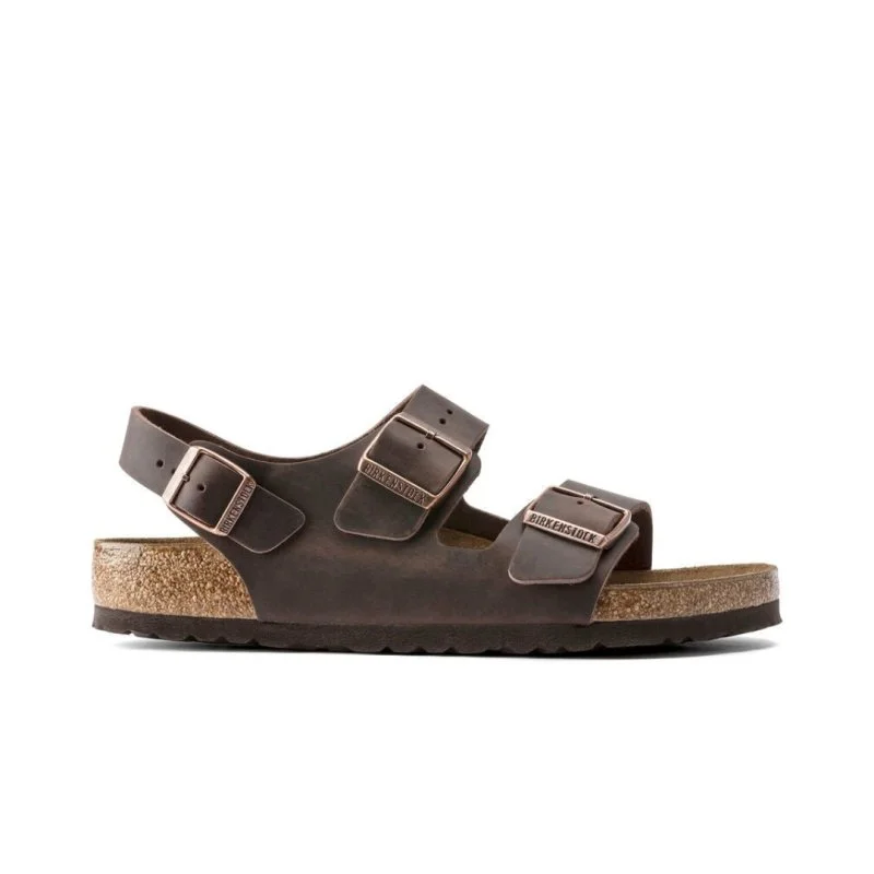 Men's sandals with a leather lining for comfortBirkenstock Milano - Habana Oiled Leather