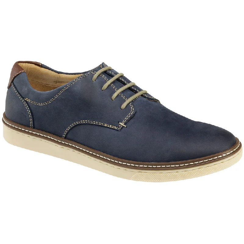 Men's Oxford shoes with a double - buckle strapJohnston & Murphy McGuffey Plain Toe Oxford Navy Leather (Men's)