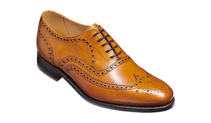 Men's leather Oxford shoes with a plain toeMalton - Cedar Calf