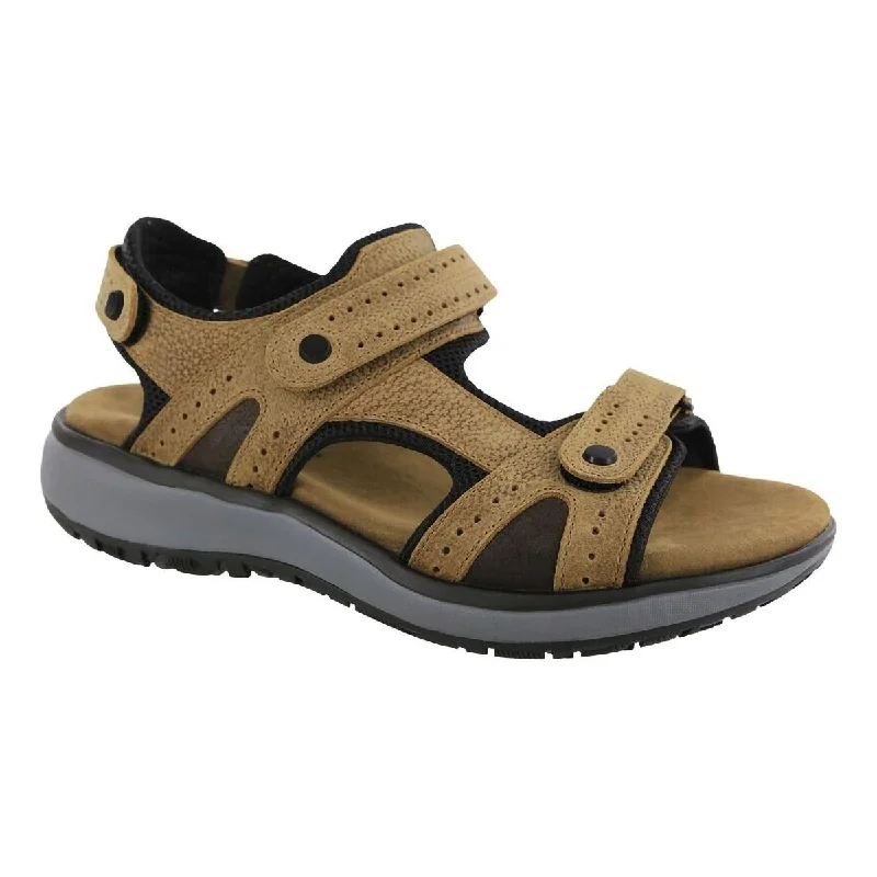 Men's sandals with a wide strap for supportSAS Men's Maverick Stampede Tan