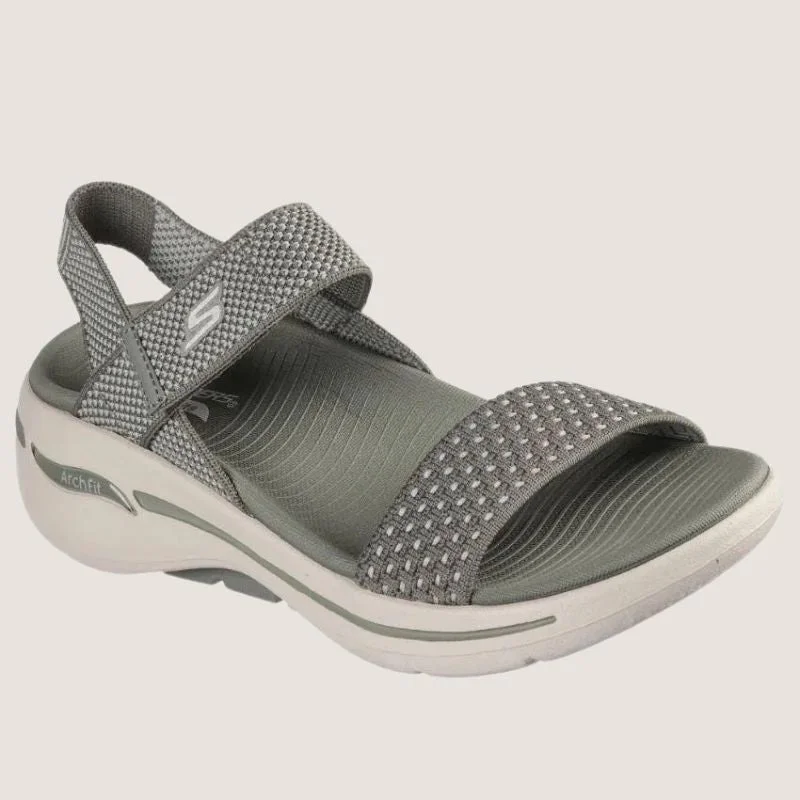 Men's sandals with a shock - absorbing insoleSkechers Go Walk Arch Fit Sandal Polished