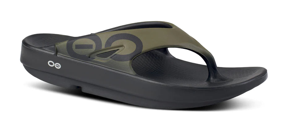 Men's leather sandals with an adjustable strapOOriginal Sport Tac Green