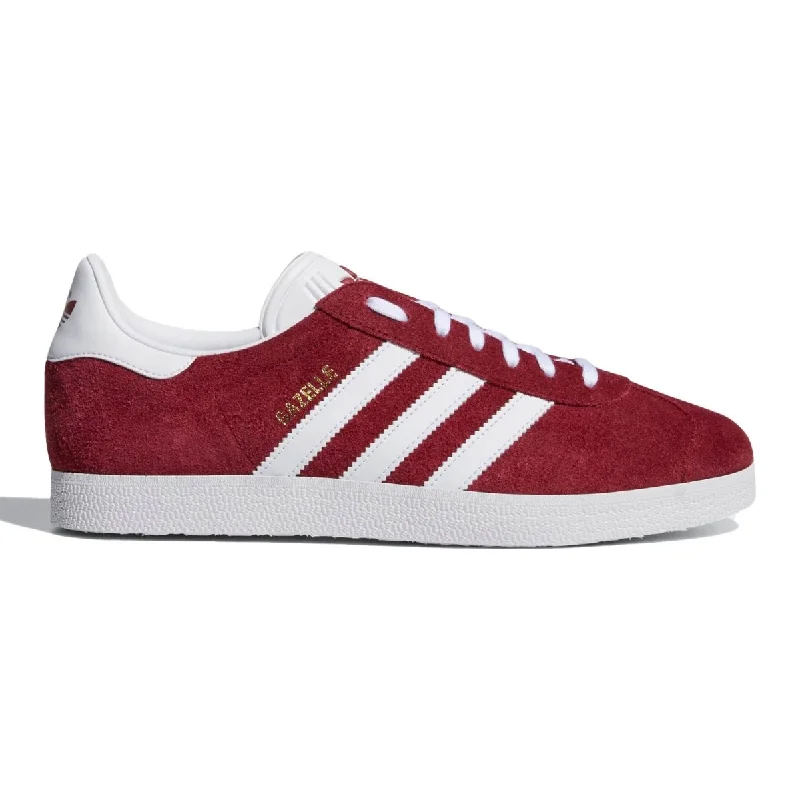 Men's Oxford shoes with a leather lining for breathabilityAdidas Men's Gazelle Burgundy/White