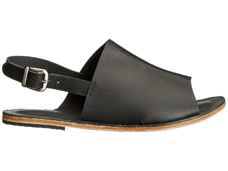 Men's sandals with a wide strap for supportMontana Blvd - Back Strap Leather Mule | Black