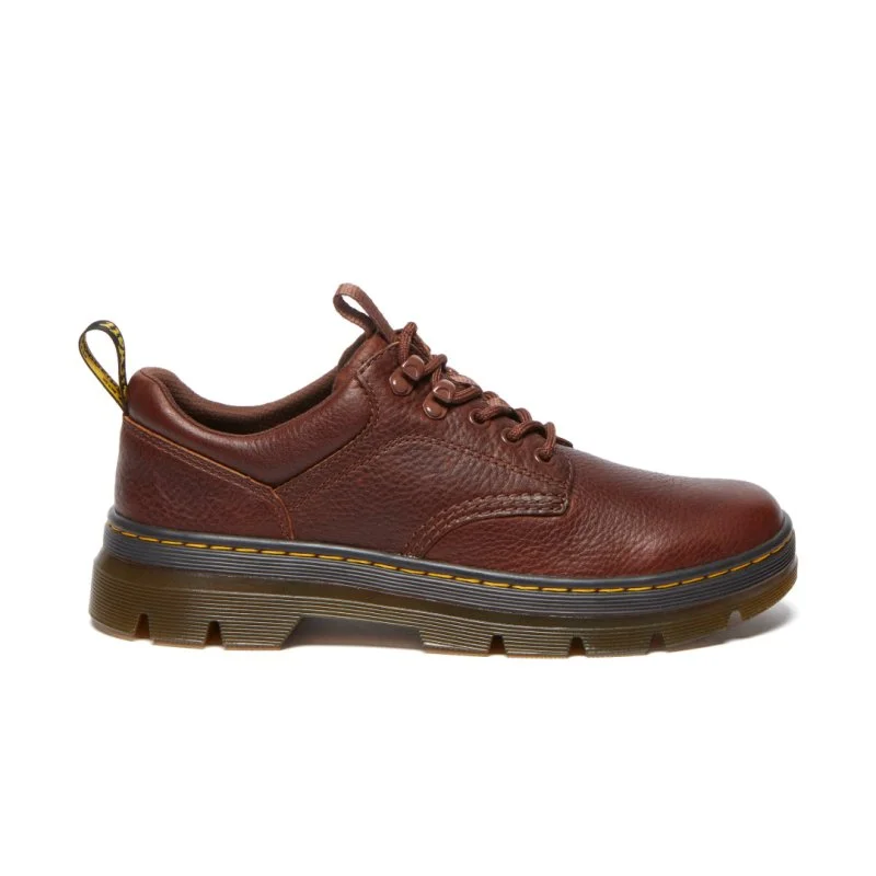 Men's Oxfords with a perforated leather strap for ventilationDr. Martens Reeder Leather - Cashew Ambassador