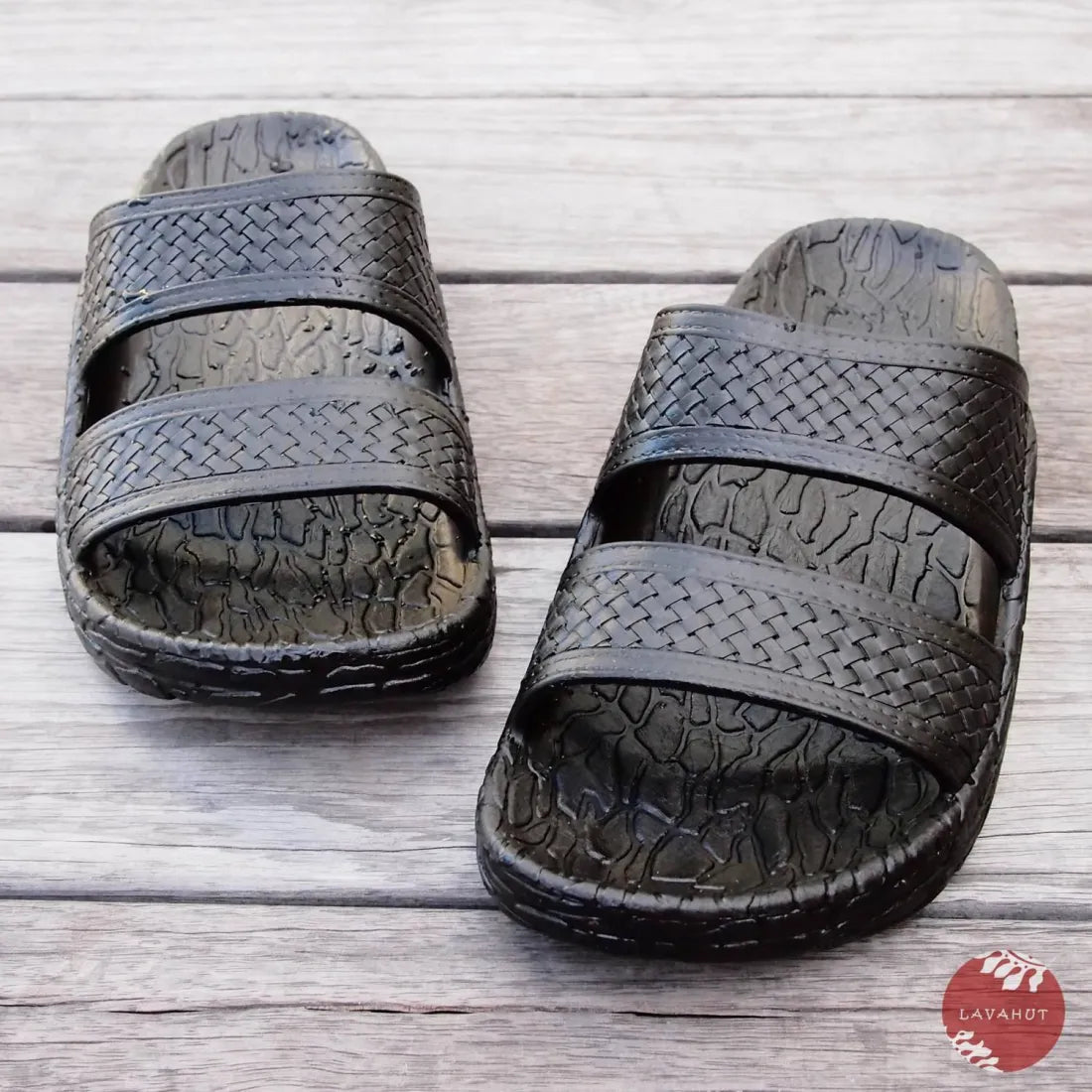 Men's sandals with a stretchy strap for a better fitBlack Jon Jandals® - Pali Hawaii