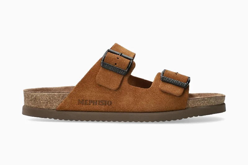 Men's sandals with a stretchy strap for a better fitNerio - Tobacco