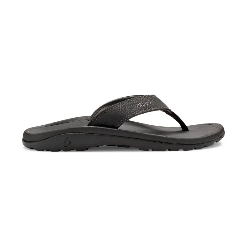 Men's sandals with a cushioned footbedOluKai Men's Ohana - Black