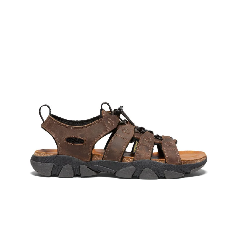 Men's sandals with a decorative buckle or charmMen's Daytona II Sandal  |  Bison/Black