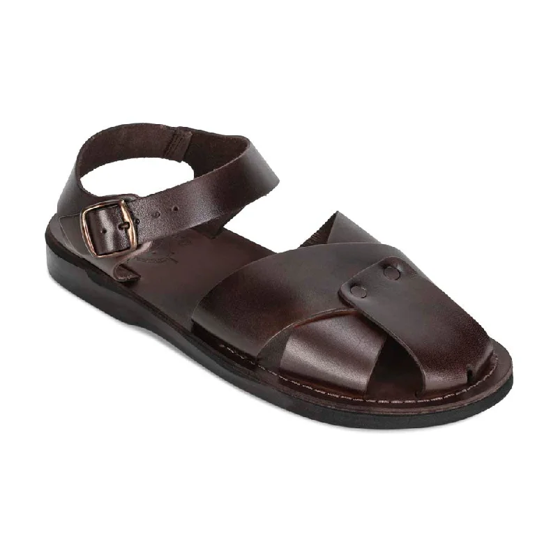 Men's sandals with a shock - absorbing insoleKai - Leather Shielded Sandal | Brown