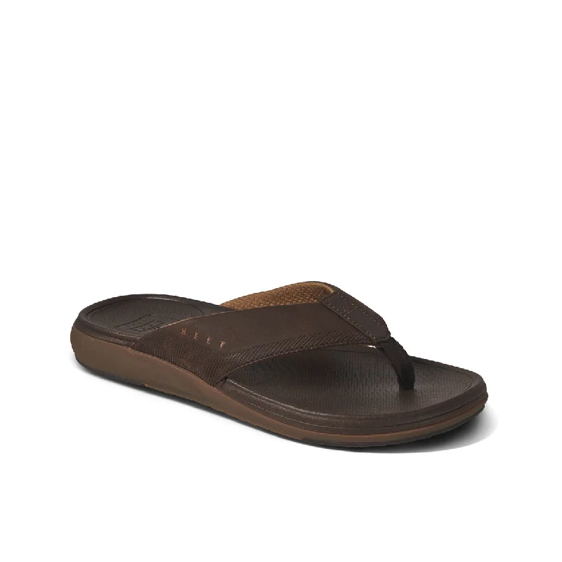 Men's sandals with a toe post designMens Cushion Norte - Dark Brown