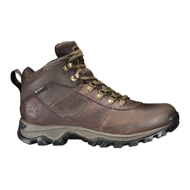 Men's Oxfords with a cap - toe design and a rubber heelTimberland Men's Earthkeepers Mt. Maddsen Mid  Hiker Brown Waterproof