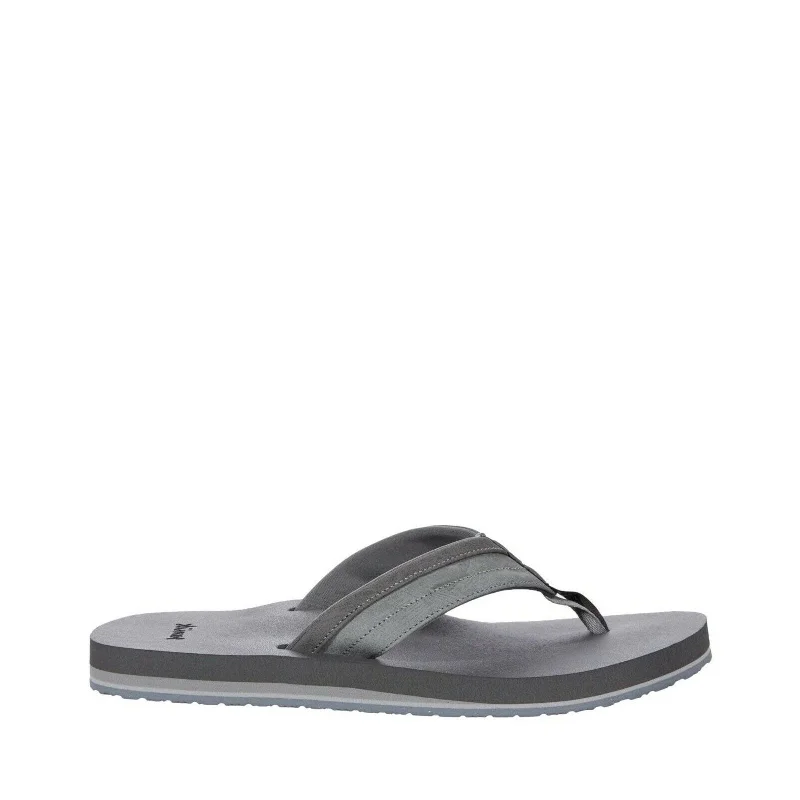 Men's sandals with a leather lining for comfortMen's Shoes Sanuk ZIGGY Flip Flop Water-Resistant Sandals 1116734 GREY