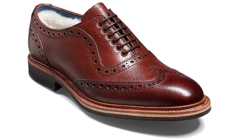 Men's Oxford shoes with a double - buckle strapRobson F/L - Cherry Grain