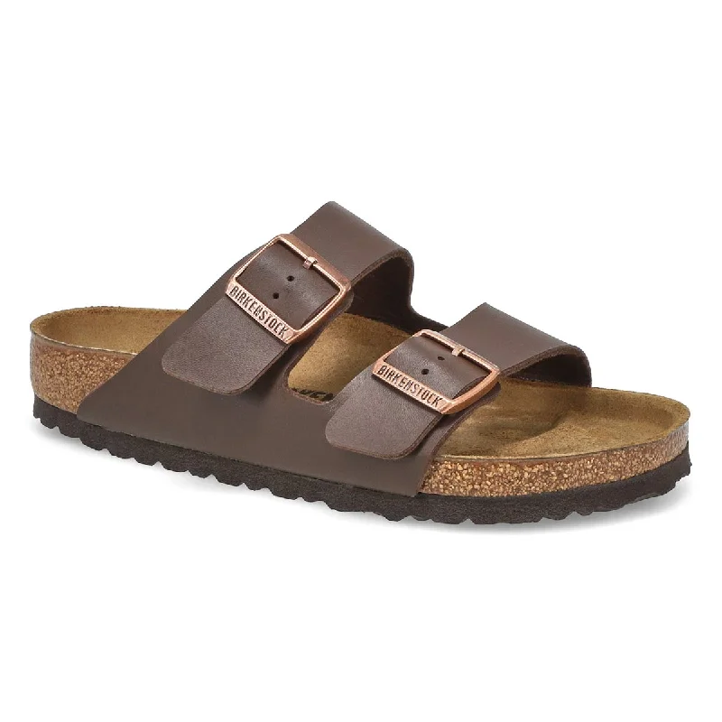 Men's sandals with a wide strap for supportArizona Dark Brown BF Regular