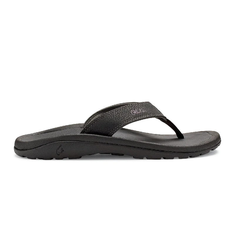 Men's sandals with a wide strap for support‘Ohana - Black / Dark Shadow