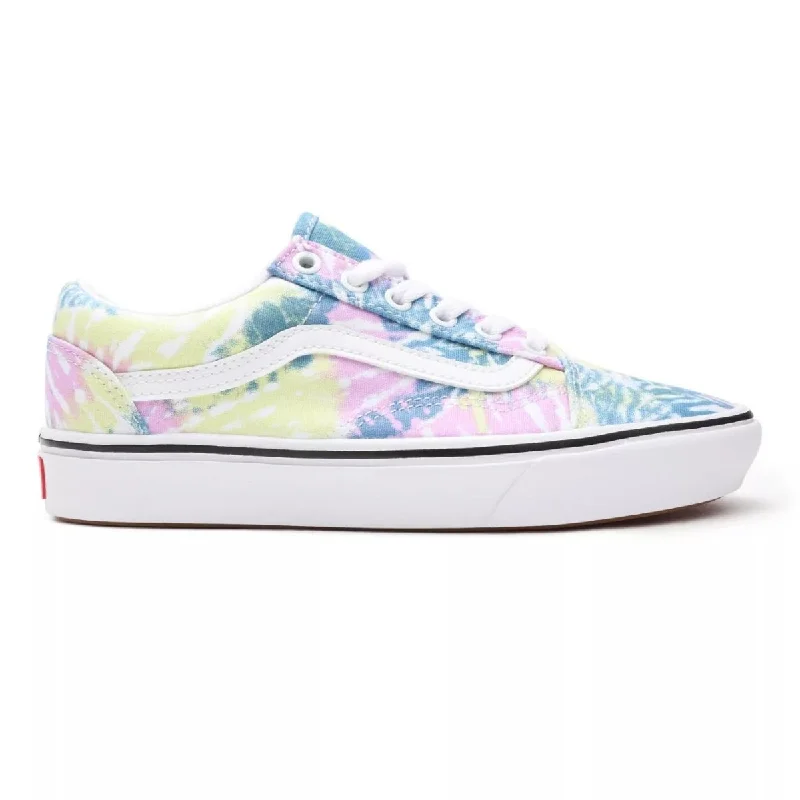 Men's Oxfords with a high - quality leather upperVans Unisex Comfy Cush Old Skool Tie Dye Orchid/True White