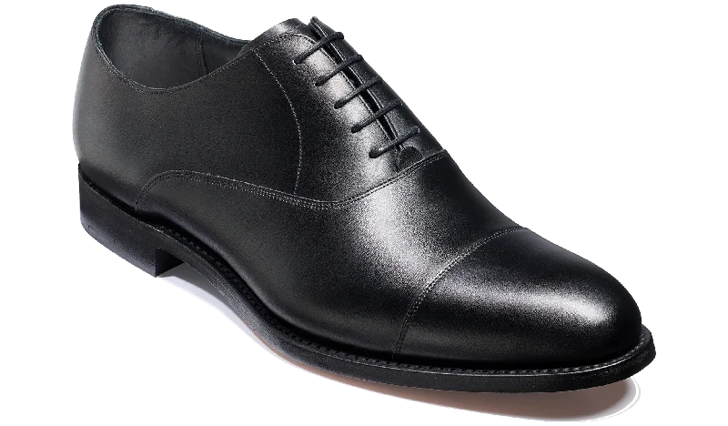 Men's Oxford shoes with a padded insole for all - day comfortBank - Black Calf