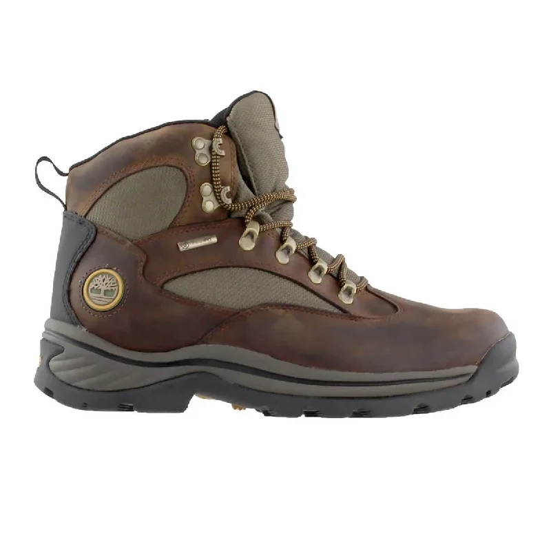 Men's Oxford shoes with a smooth leather upper and a leather soleTimberland Men's 15130 Chocorua Trail Mid Waterproof