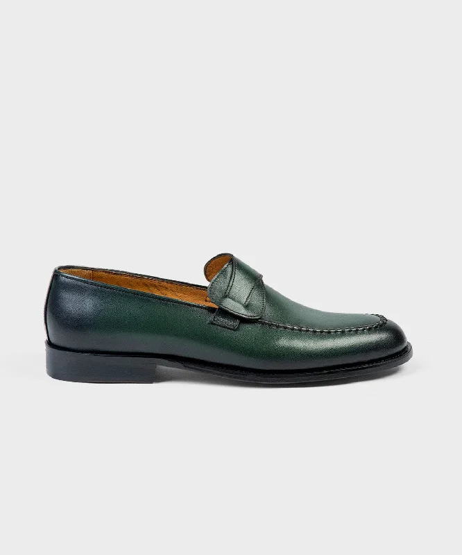 Green Leather Loafer