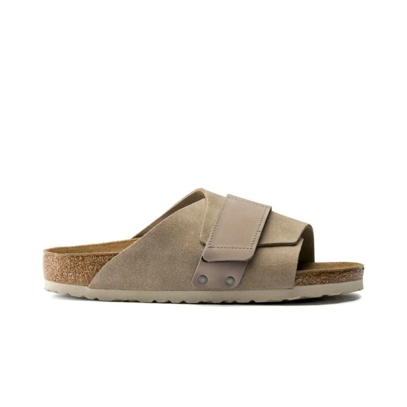 Men's sandals with a padded heelBirkenstock Kyoto - Taupe Suede