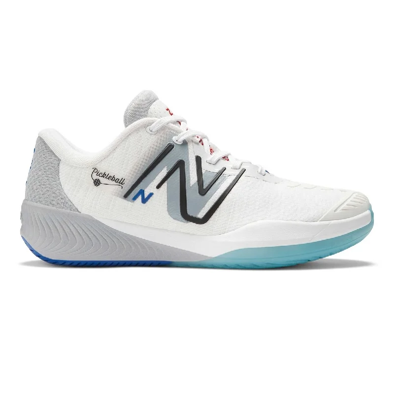 Men's Oxfords with a classic silhouette and a high - shine finishNew Balance Men's MCH996PB White/Black Pickleball