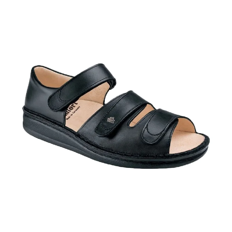 Men's sandals with a leather lining for comfortFinn Comfort Unisex Baltrum - Black Leather