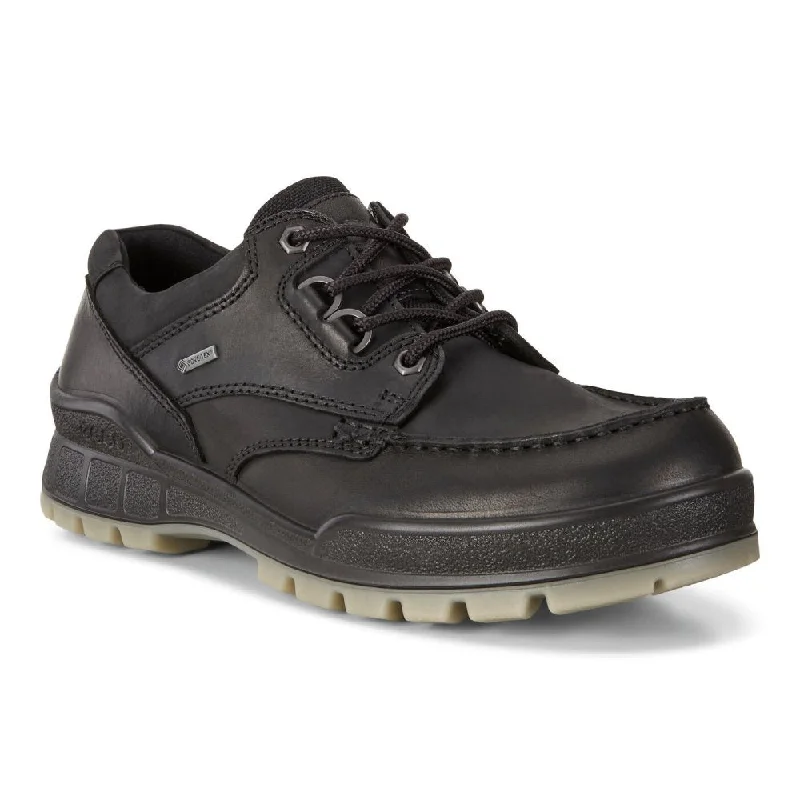 Men's Oxford shoes with a wingtip design and leather soleEcco Men's Track 25 Moc GTX Shoe - Black/Black