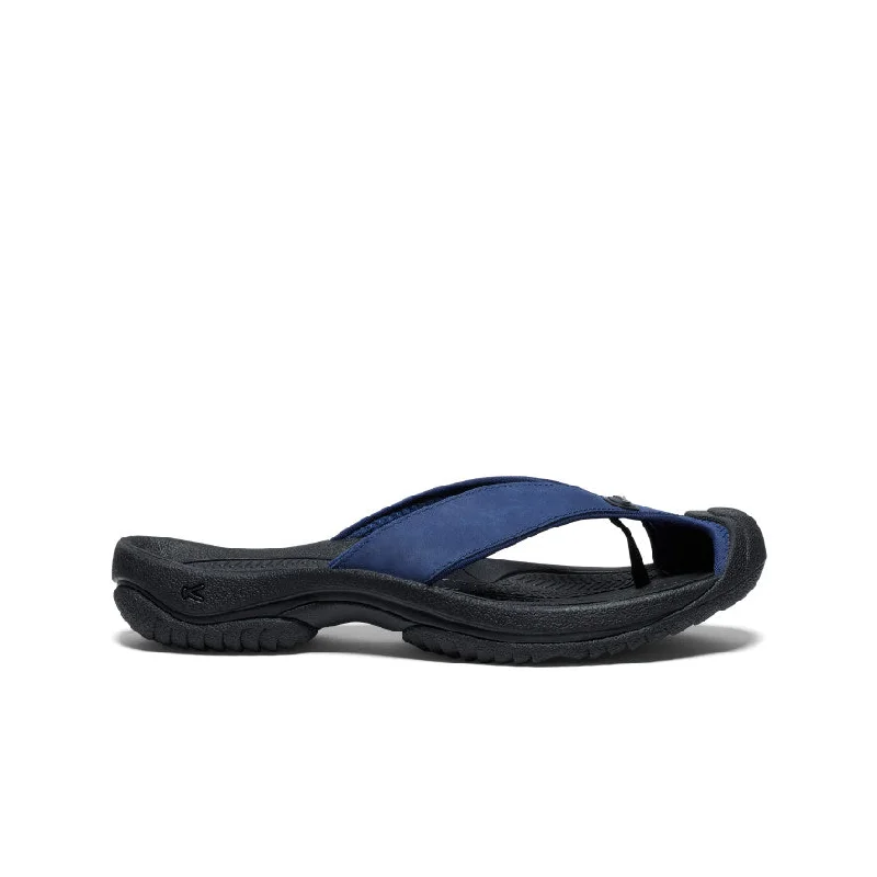 Men's sandals with a shock - absorbing insoleMen's Waimea Leather Flip-Flop  |  Naval Academy/Black