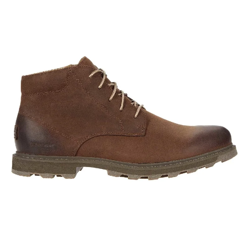 Men's Oxfords in a dark burgundy leather for a unique styleSorel Men's Madson II Chukka Tobacco Waterproof